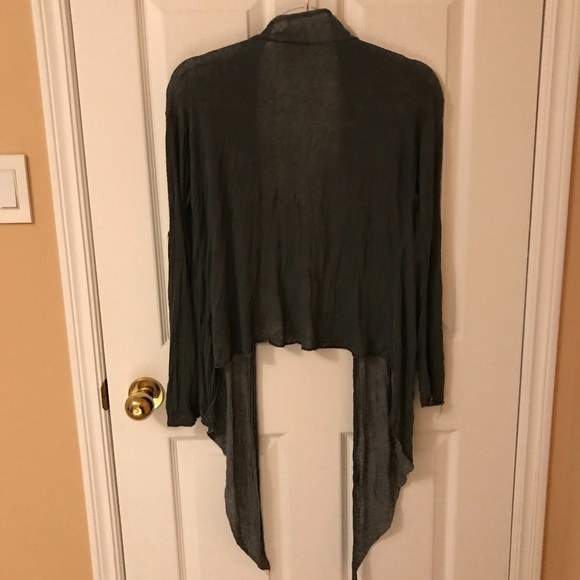 AM BASIC COLLECTION ITALY Sheer Wrap Cardigan (M) - Picture 4 of 7
